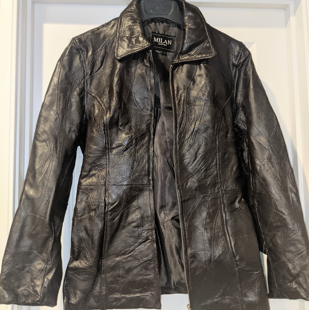 Milan Leather Patchwork Jacket - L